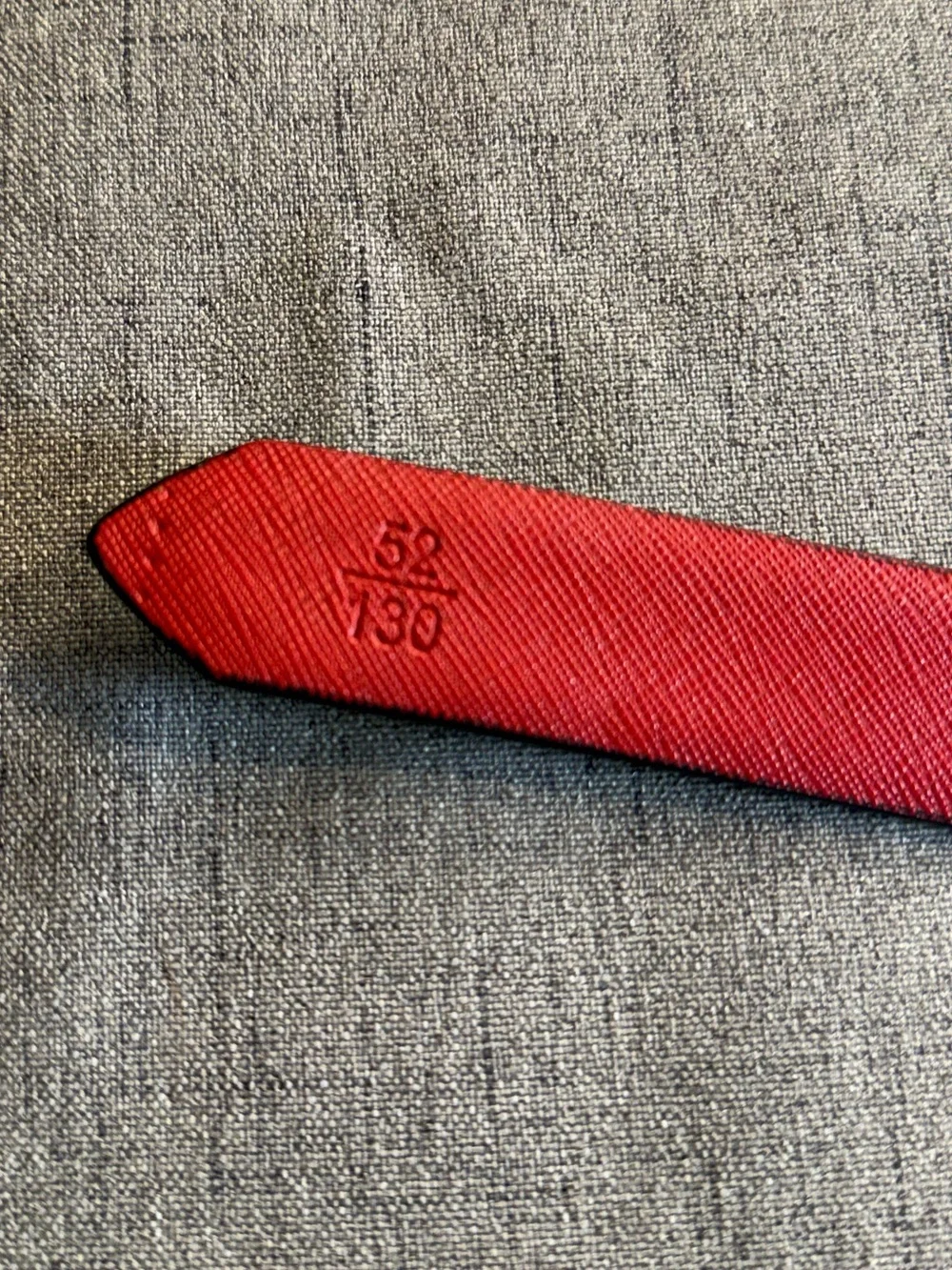 Men’s Black‎ & Red Saffiano Leather 1” Ratchet Belt Automatic Track Big Tall 52